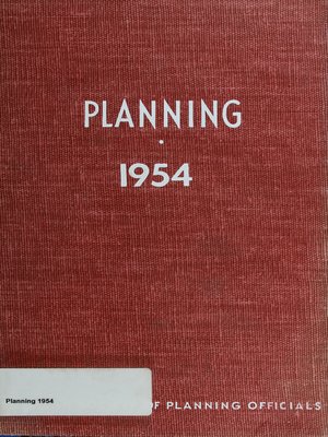 cover image of Planning 1954